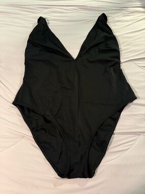 YITTY Black V-Neck One-Piece Swimsuit